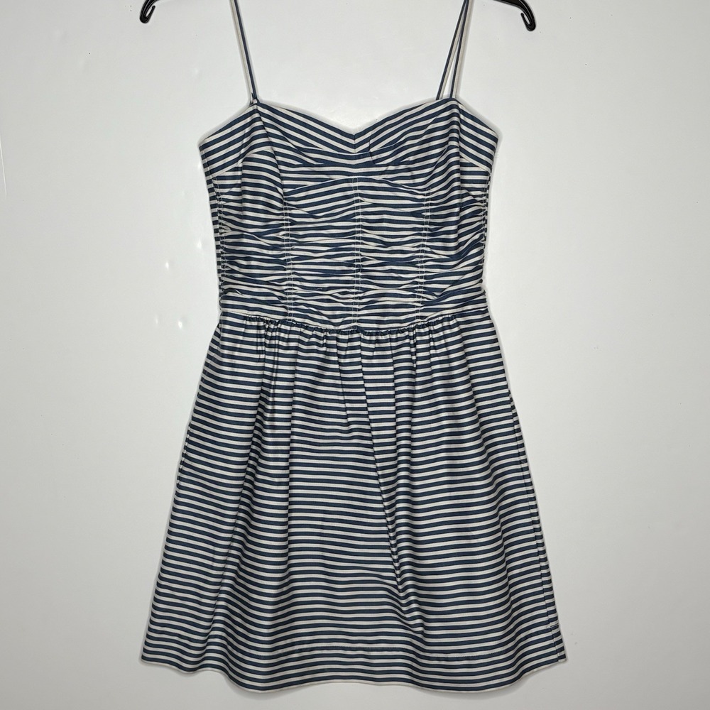 Polo Ralph Lauren Blue/White Striped Dress-Size 2 Preppy Seaside Americana Chic‎